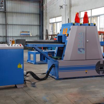 China SAGA VERTICAL woodworking heavy duty 300mm slim cutting fram saw machine for flooring or slat for sale