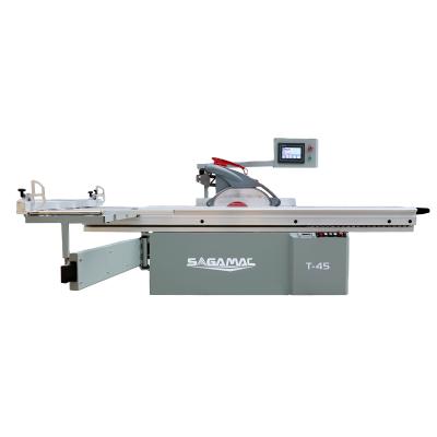 China Horizontal SAGA European standard sliding table saw with tilting function panel saw for sale