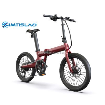 China Folding Electric Aluminum Alloy High Speed ​​Motor Ebike Folding Bicycle Battery350W/500W Light for sale