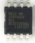 중국 MX25V1635FM2I IC 메모리 칩 16M SPI 80MHZ 8SOP의 노트북 플래시 메모리 IC 판매용