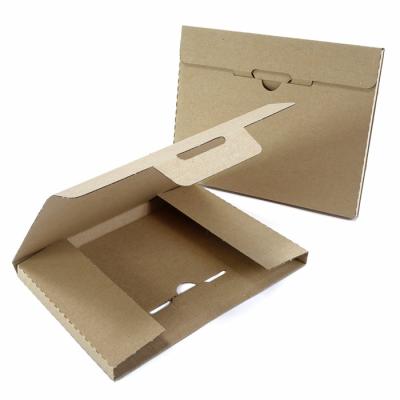 China Recyclable High Quality Plain Brown Corrugated Large Letter Mailing Packaging Box For Treats for sale