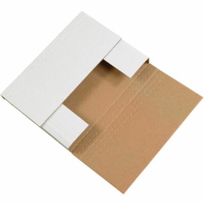 China ECT-32 Recyclable Custom White Easy-fold Corrugated Easy-fold Luxury Ads Boxes For Book Packaging for sale