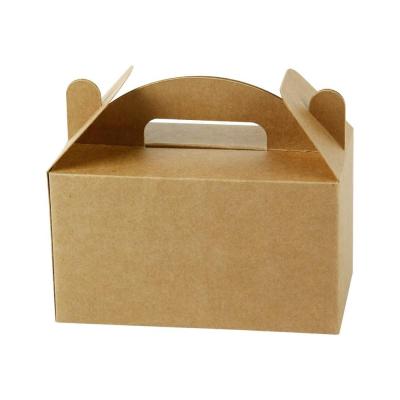 China Recycled Materials Brown Color Custom Treat Boxes Birthday Gifts Pour Favor Christmas Gift Packaging Box Cardboard Boxes For Bottle for sale