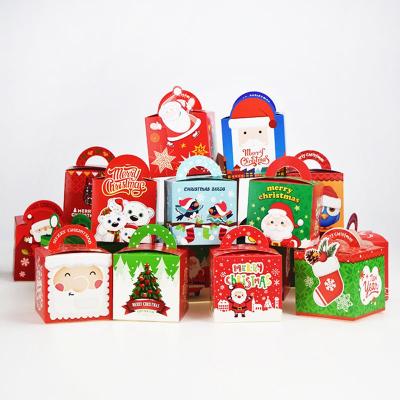 China New Recyclable Adorable Christmas Eve Gift Box Cardboard Boxes For Bottle for sale