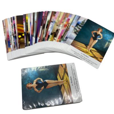 China High quality custom material yoga paper card kids flash card paper bulk custom printing custom printing for sale