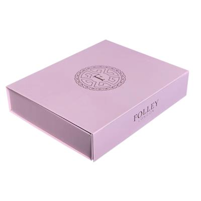 China Recycled Materials Luxury Eco-Friendly Custom Book Shape Hard Knock Down Top White Small Magnetic Folding Paper Box Gift Box for sale