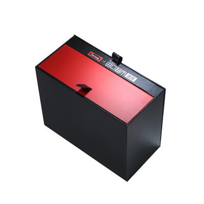 China Recycled Materials Logo Custom Paper Pull Out Sleeve Boxes For Gift Package Sliding Ribbon Drawer Gift Box Luxury Black Red Packaging for sale