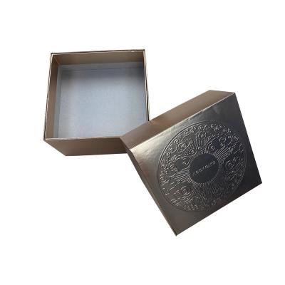 China Recycled Materials Wholesale Premium Custom Branded Luxury Handmade Rigid Cardboard Cosmetic Moon Cake Gift Packaging Box for sale