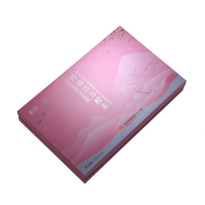 China Recyclable Custom Fancy Pink Color Cardboard Packaging Boxes With Gold Foil for sale