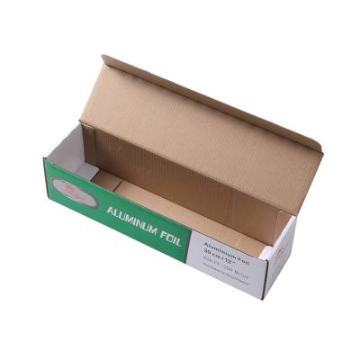 China Recycled Materials High Quality Color Printed Cardboard Box For Aluminum Foil With Saw Blade for sale