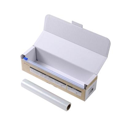 China Recycled Safe Materials Slide Cutter Including Pe Plastic Stretch Film Wrapping Film With Box for sale