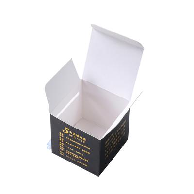 China Recycled Materials Printing Thick Card Box For Cosmetic Tools Custom Gold Foil Toothpaste Box Embossing Packaging for sale