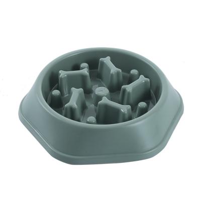 China Eco Pet Stocked Feeder Dog Bowl Feeder Handle Base Dog Puzzle Healthy Slow Eating Non-Slip Non-Slip Bowl Feeder for sale