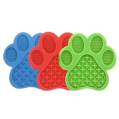 China Wholesale Stocked Silicone Pet Lick Pad Licky Mat Feeding Sucker Dog Lick Pad Pet Supplies Food Lick Pet Bathing Distraction Pad for sale