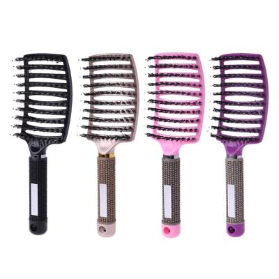 China Dropshipping Wet Curly Detangle Brush Anti Klit Hairbrush Women Hair Scalp Massage Nylon Brushy Hair Brush Wholesale Home Comb for sale