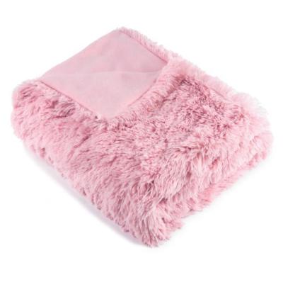 China Anti-pilling super soft plush fur luxury blankets for winter luxery hair blanket the long bed faux luxray luxury fur blanket for living room for sale