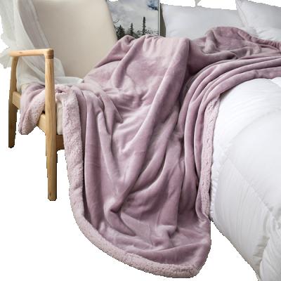 China Warm Super Soft Anti-pilling In Winter Blanket Horizontal Layers Blanket for sale