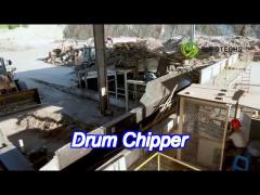 efficient drum chipper for mdf, particle board, logs, timber, veneer - multi-purpose