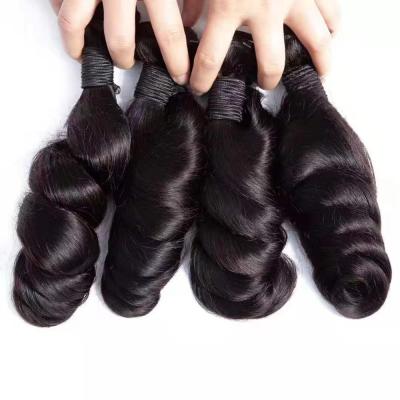 China Loose Wave 100% Brazilian Virgin Hair Extension Weave Loose Wave Bundles for sale