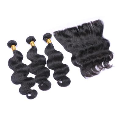 China Top quality 10a grade raw cambodian hair body wave hair bundles with flim lace up headbands sellers for sale