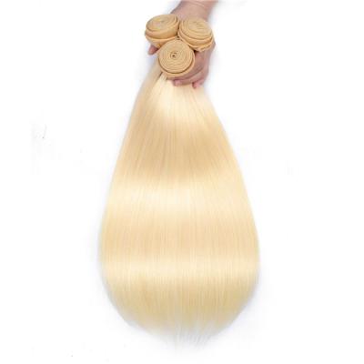 China High Grade Silky Straight Wave Factory Price Colored Raw Virgin Natural Blonde Hair 613 Bundles for sale