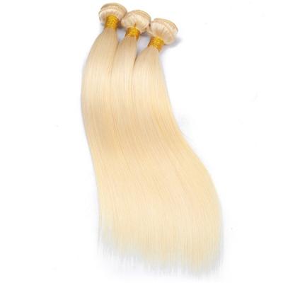 China Wholesale Russian Blonde Honey Virgin Human Hair 613 Inch Silky Straight Wave 40 Weave Bundles for sale