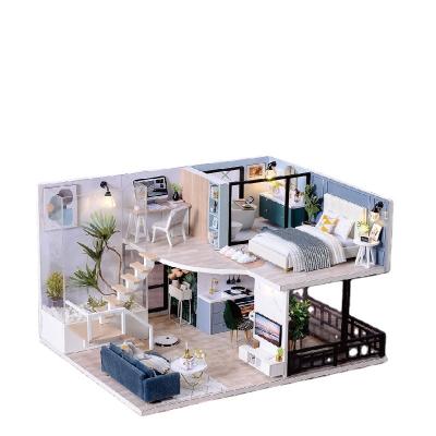 China Eco-friendly Good Quality Handmade 3D Education Toy Accessory Model Doll House for sale