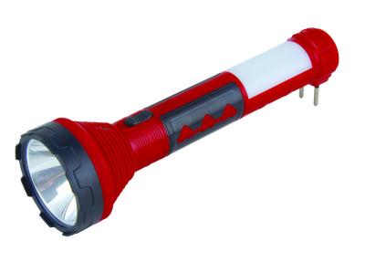 China 5 WATT Rechargeable Torch Light Long Distance Flashlight ABS Material for sale