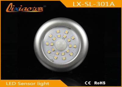 China 20 LED Silver PIR Ceiling Light With Motion Sensor Adjustable Time for sale