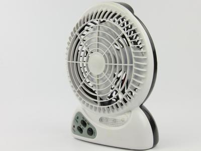 China Plastic 2300mAh LED Rechargeable Fan 3 PCS LED With Charging Cable for sale