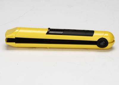 China Yellow Color Micro Rechargeable Cordless Hair Straightener Auto Shut - Off for sale