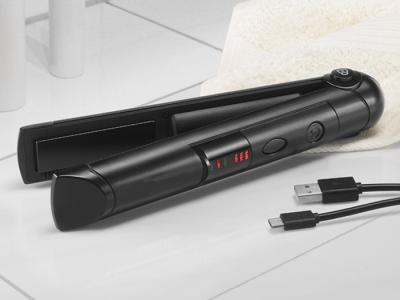 China Outdoor Wireless Hair Curling Tools 2400mah Li-Ion Battery Rechargeable for sale