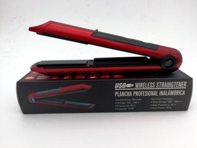 China USB Charger Rechargeable Hair Straighteners With Ultra Smooth Titanium Plates for sale