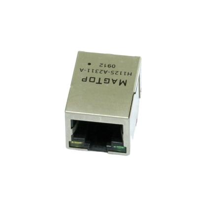 China Power rj45 1x1 Connector Power Over Ethernet (PoE) 10/100BASE-TX RJ45 Jack With Magnetic Module for sale