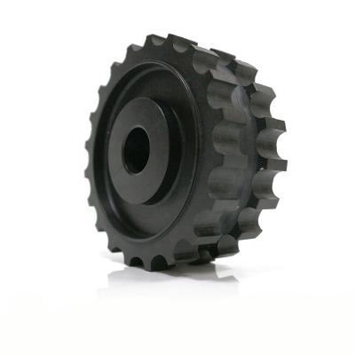 China China Factory Custom Industrial Rubber Chain Wheel Roller Nylon Double Sprocket for sale