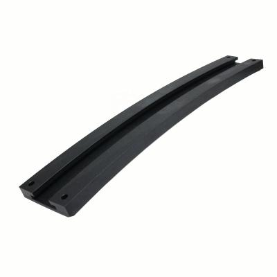 China Factory wear resistant uhmwpe nylon plastic t type curved linerar guide cnc rail for sale