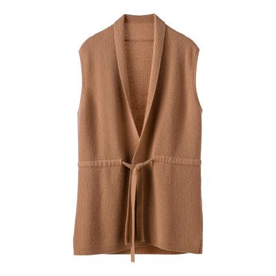 China Wholesale Fashionable Shrinkproof Plus Size Outer Wear Knit Vest Cardigan Sweater For Woman for sale