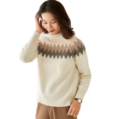 China Promotional Good Quality 100% Shrink Proof Cashmere Sweater Women Cashmere Sweater for sale