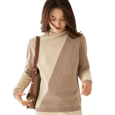 China real cashmere 100% cashmere sweater high quality neck shrink proof sweater top for sale