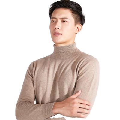 China Anti-wrinkle classic 35% cashmere 70% wool turtle neck sweater turtle neck knitted sweater men for sale