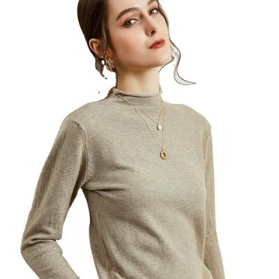 China shrink-proof a lot of stock support women's sweaters customized, knitwear, round neck, slim fit and fashion for sale