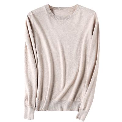 China Anti-Wrinkle Women's Basic Wear Women's Cashmere Crew Neck Knitted Sweatshirt for sale