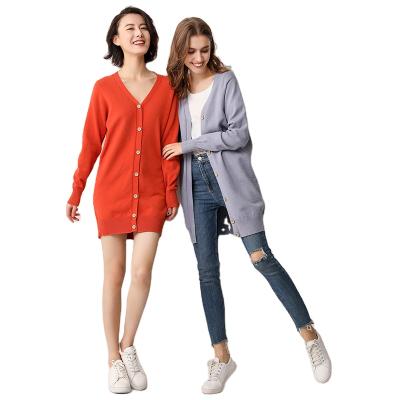 China Stain Resistant Comfortable And Soft Autumn Girl Women Long Knit Cardigan Style Sweater Korean Knitting for sale