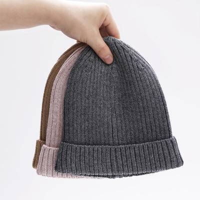 China breathable & Wholesale Waterproof Customize Logo Cashmere Knit Beanie Hats Custom Design Winter Hats Womens 100% Pure Wool Beanies Hats For Men for sale