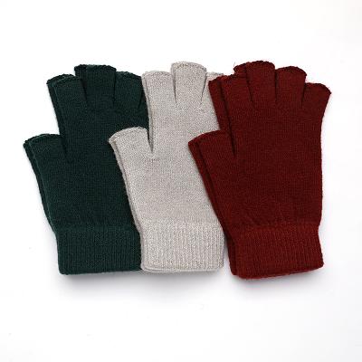 China OEM Comfortable Classic Leak Five Fingers For Winter Ladies Cashmere Wool Warm Finger Holster for sale