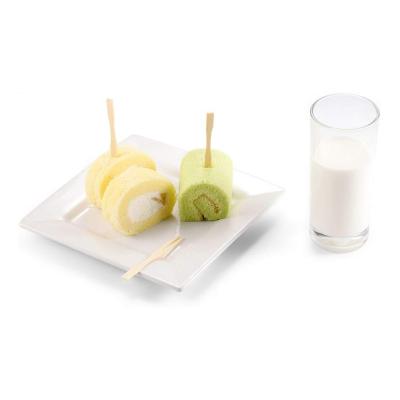 China Factory Easily Cleaned Mini Natural Bamboo Fruit Forks Cheap Disposable for sale