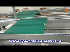 automated double speed chain assembly line for electronics production for carst