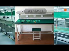 esd-safe workbench with integrated grounding for static control