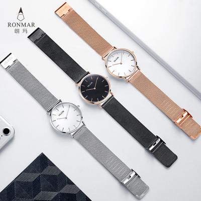 China Water Resistant 2019 Make Your Brand Fashion Mesh Band Stainless Steel Quartz Geneva Watch Waterproof Women Wrist Watch for sale