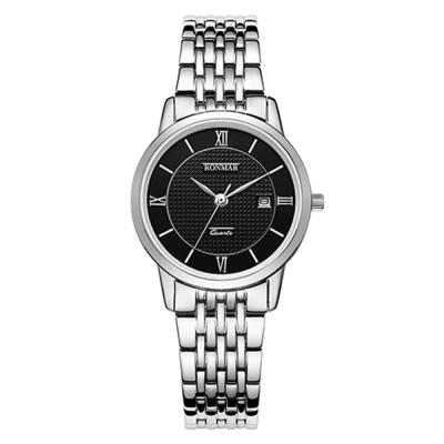 China Silver Plating Automatic Date IP Bracelet Japan mov't Stainless Steel Watch Women for sale